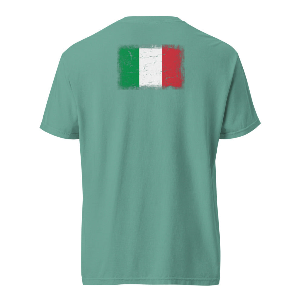 Italy Flag Tee — Back — Seafoam
