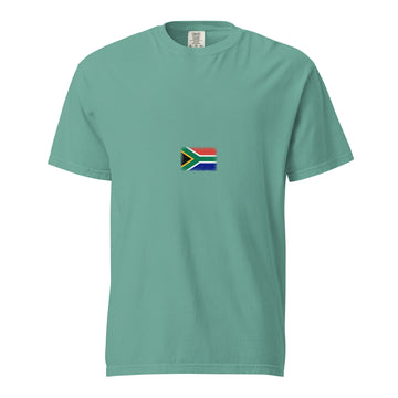 South Africa Flag Tee | Minimal | Unisex | Heavyweight Cotton