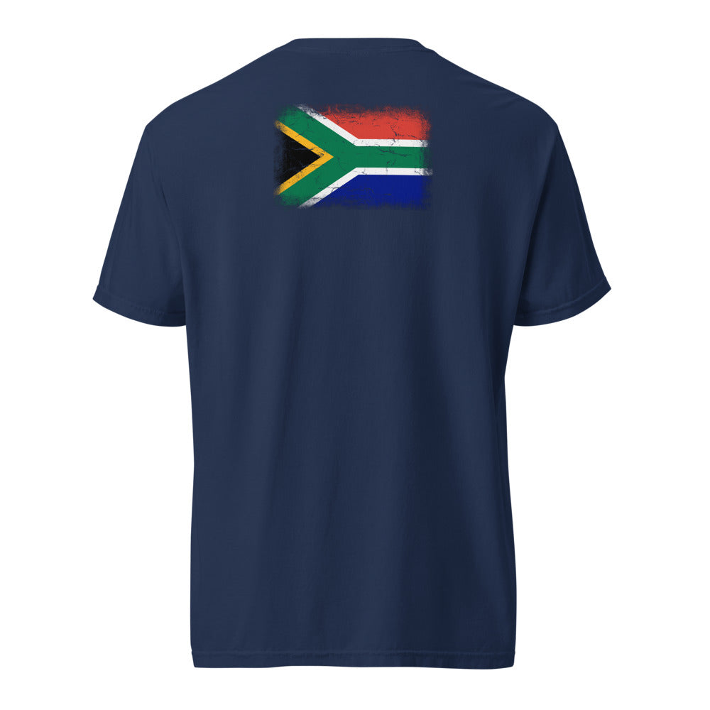 South Africa Flag Tee — Back — True Navy