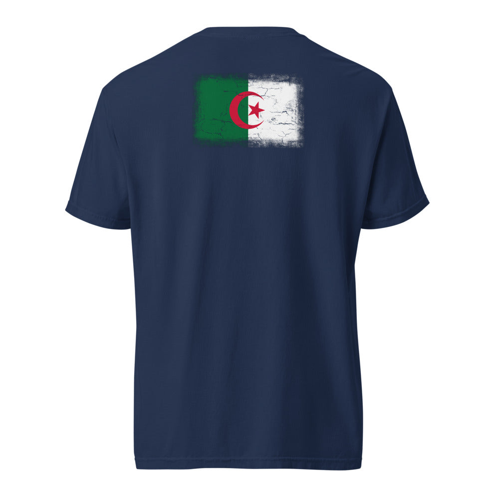 Algeria Flag Tee — Back — True Navy
