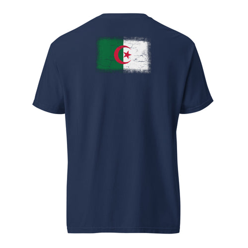 Algeria Flag Tee — Back — True Navy
