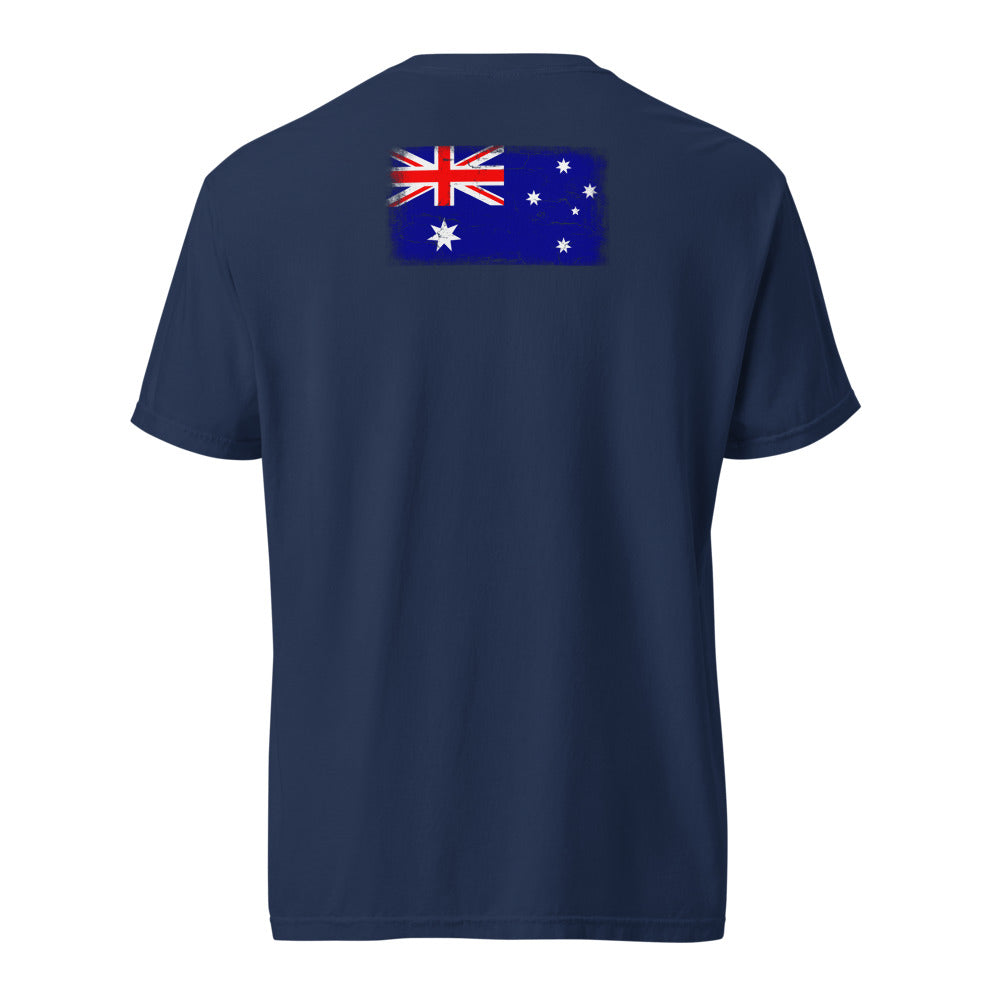 Australia Flag Tee — Back — True Navy
