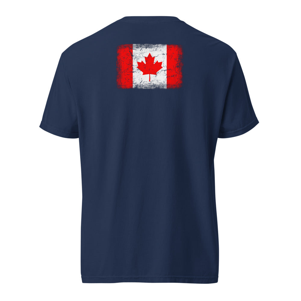 Canada Flag Tee — Back — True Navy