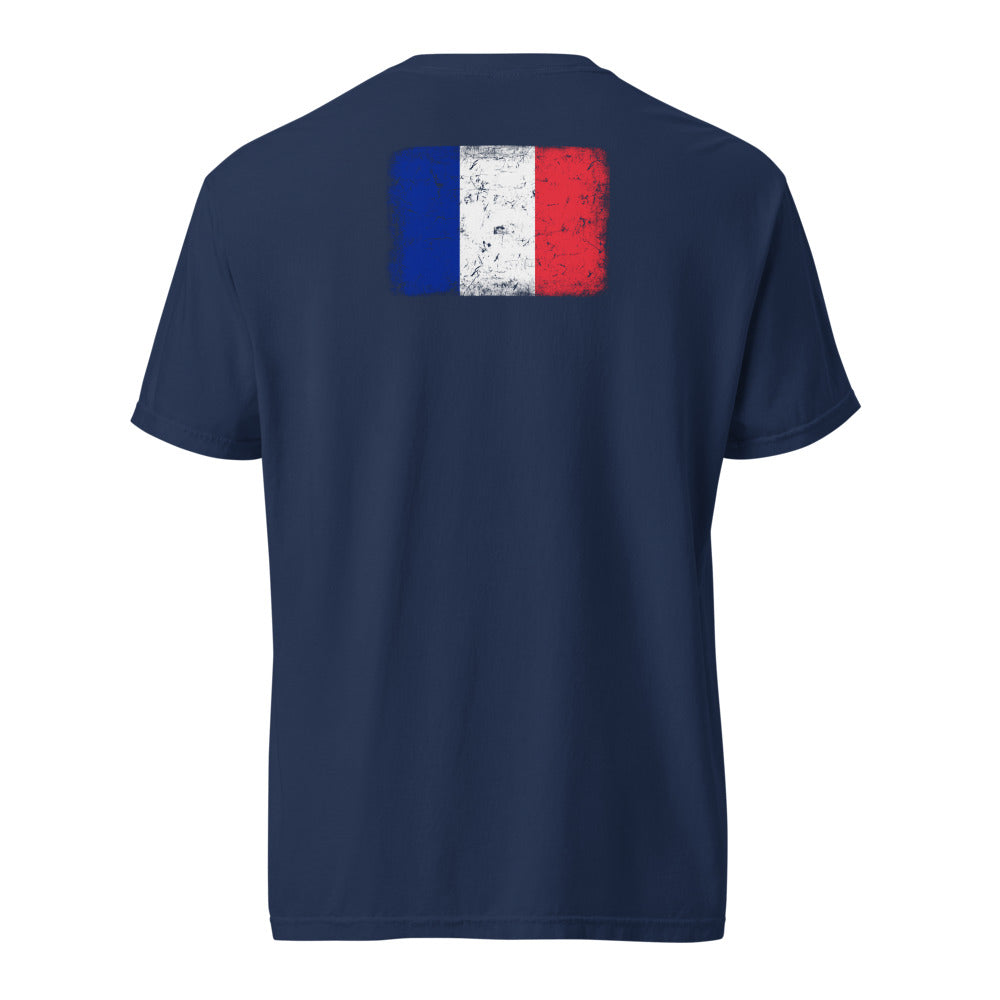 France Flag Tee — Back — True Navy