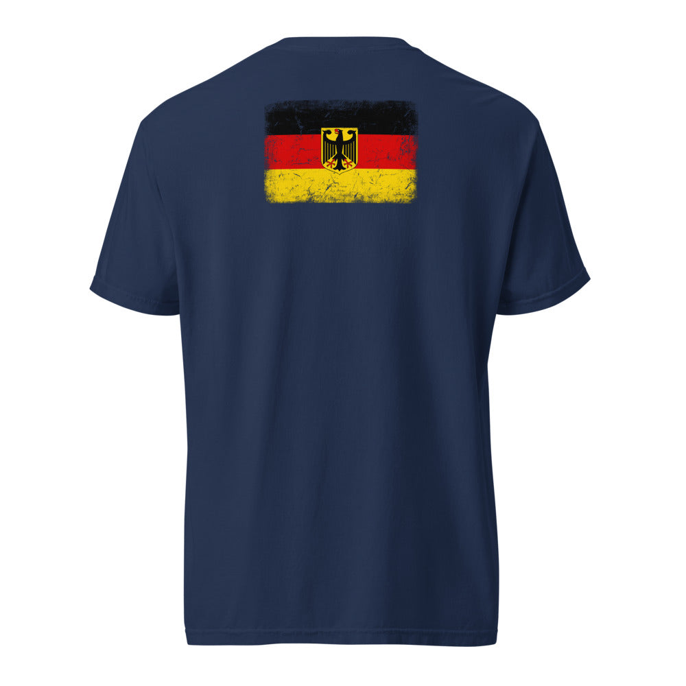 Germany Flag Tee — Back — True Navy