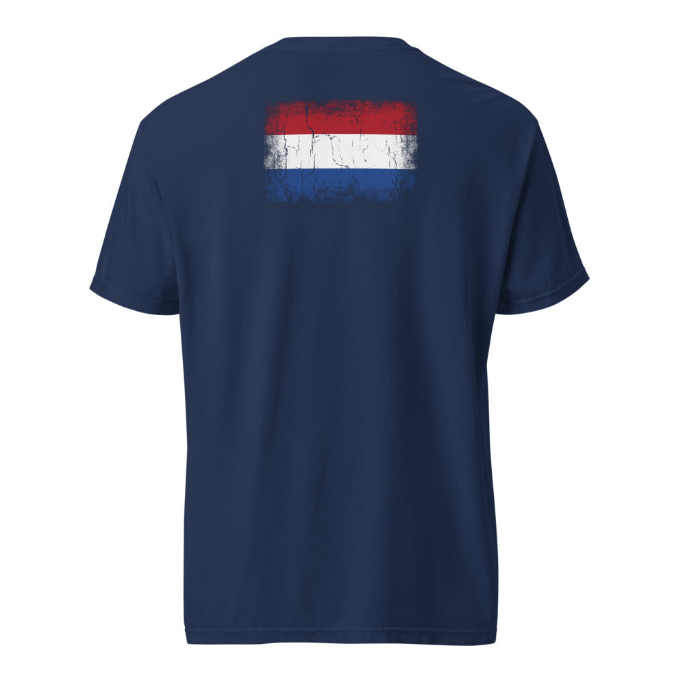 Netherlands Flag Tee — Back — True Navy