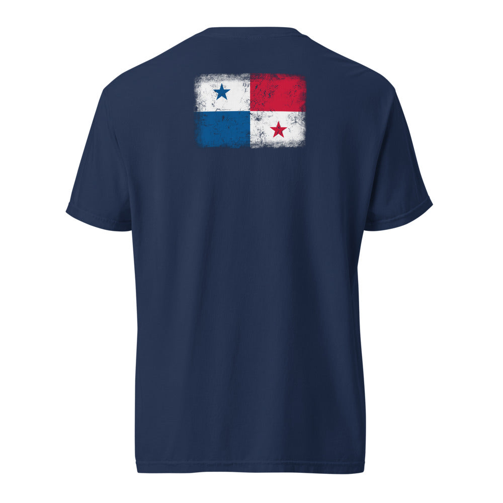 Panama Flag Tee — Back — True Navy