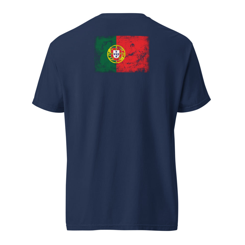 Portugal Flag Tee — Back — True Navy