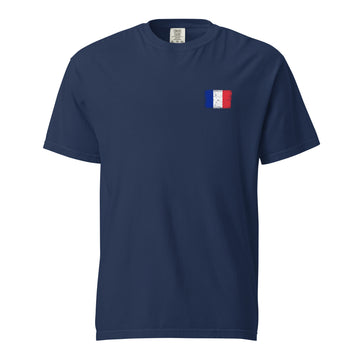 France Flag Tee | Front | Unisex | Heavyweight Cotton