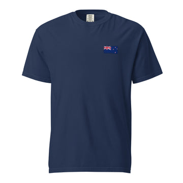 New Zealand Flag Tee | Front | Unisex | Heavyweight Cotton