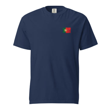 Portugal Flag Tee | Front | Unisex | Heavyweight Cotton