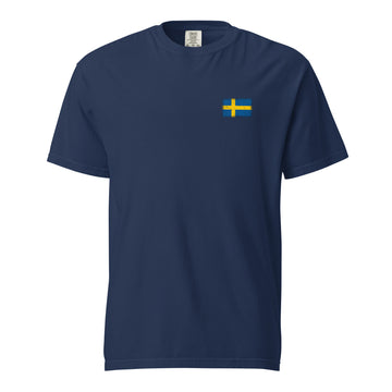 Sweden Flag Tee | Front | Unisex | Heavyweight Cotton