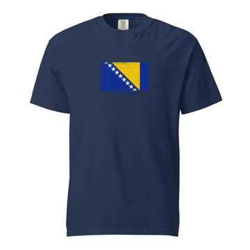 Bosnia and Herzegovina Flag T-Shirt | Unisex | Heavyweight Cotton