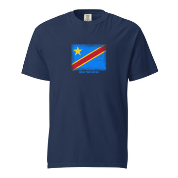 Congo Flag T-Shirt | Unisex | Heavyweight Cotton