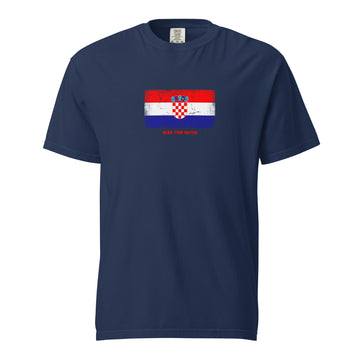 Croatia Flag T-Shirt | Unisex | Heavyweight Cotton