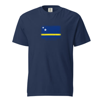 Curaçao Flag T-Shirt | Unisex | Heavyweight Cotton