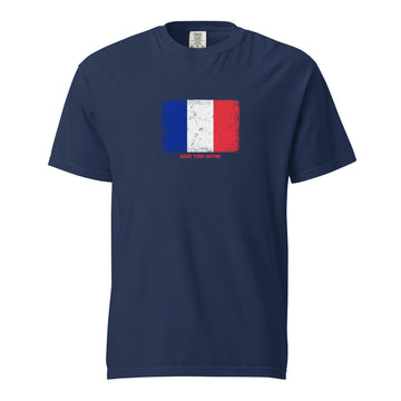 France Flag T-Shirt | Unisex | Heavyweight Cotton