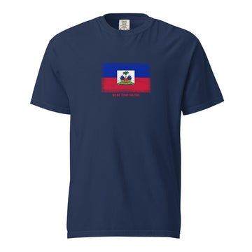 Haiti Flag T-Shirt | Unisex | Heavyweight Cotton