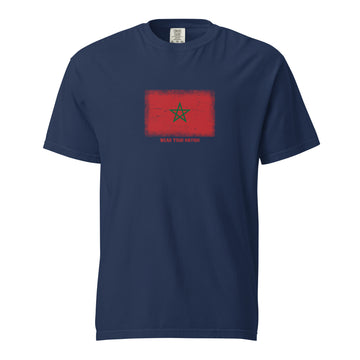 Morocco Flag T-Shirt | Unisex | Heavyweight Cotton