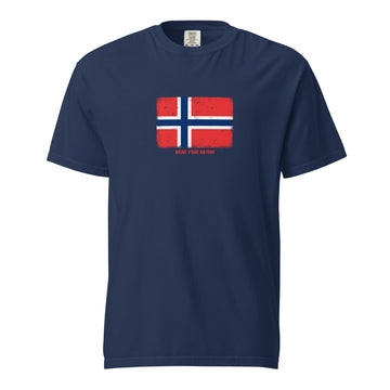 Norway Flag T-Shirt | Unisex | Heavyweight Cotton