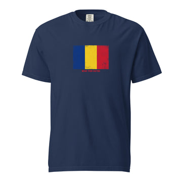 Romania Flag T-Shirt | Unisex | Heavyweight Cotton