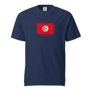 Tunisia Flag T-Shirt | Unisex | Heavyweight Cotton