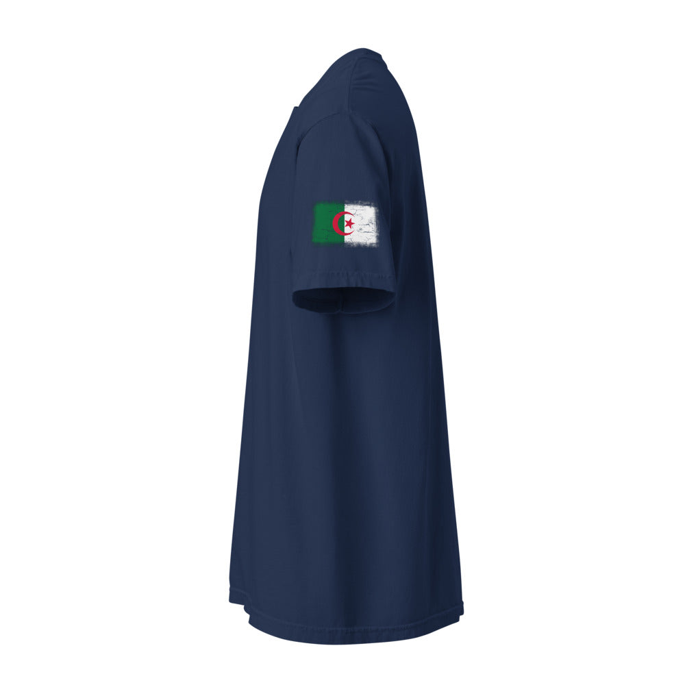 Algeria Flag Tee — Sleeve — True Navy