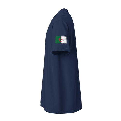 Algeria Flag Tee — Sleeve — True Navy