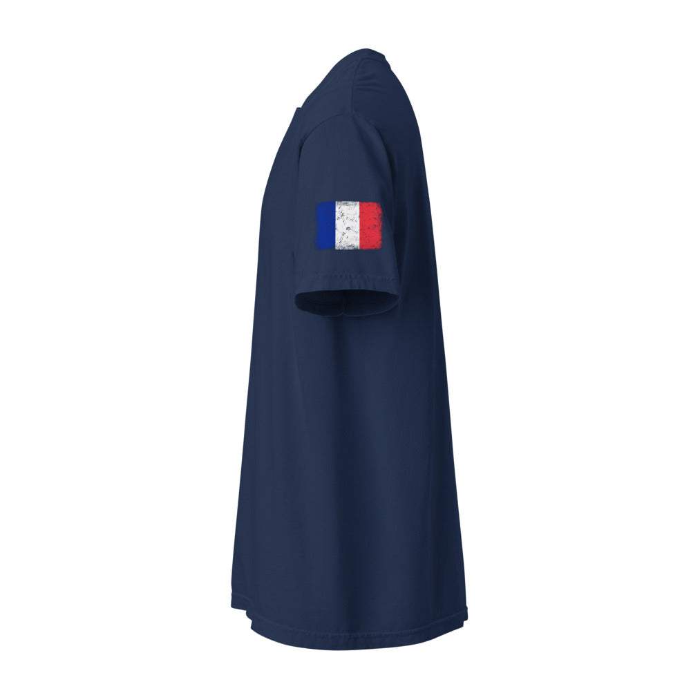France Flag Tee — Sleeve — True Navy