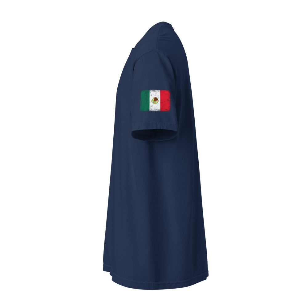 Mexico Flag Tee — Sleeve — True Navy