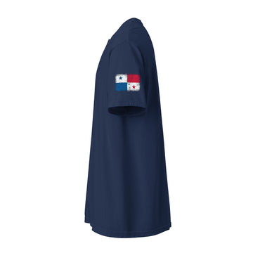 Panama Flag Tee | Sleeve Badge | Unisex | Heavyweight Cotton