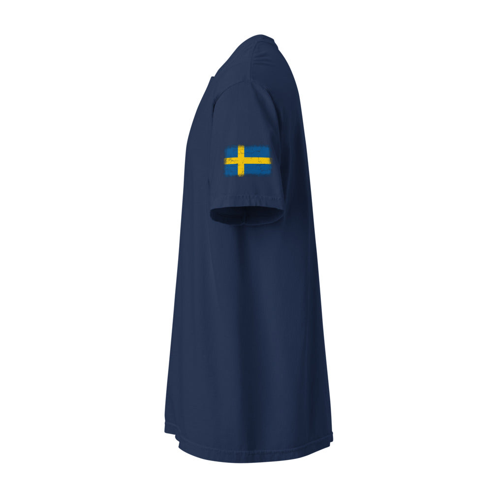 Sweden Flag Tee — Sleeve — True Navy