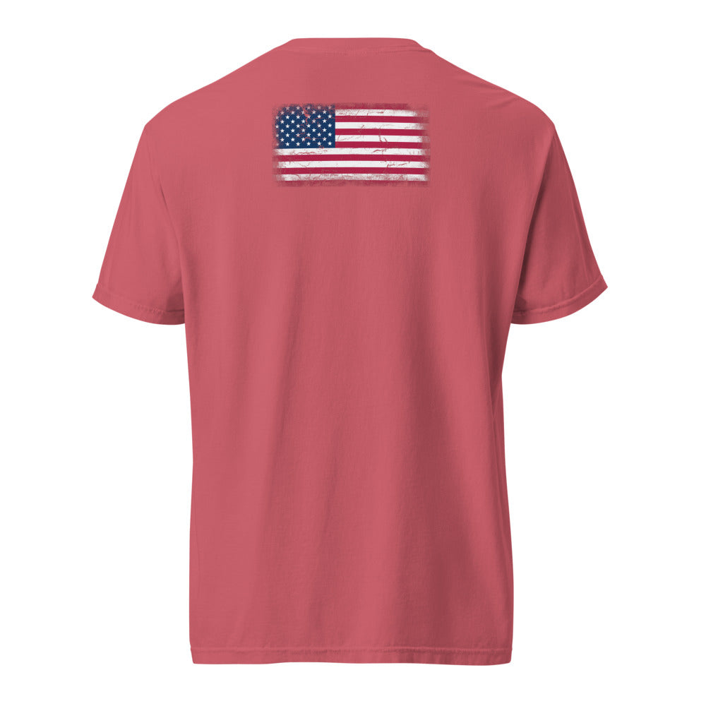 USA Flag Tee — Back — Watermelon