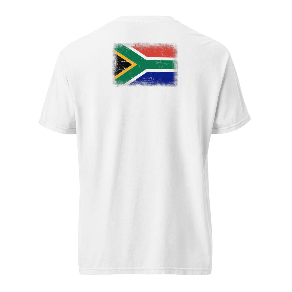 South Africa Flag Tee — Back — White