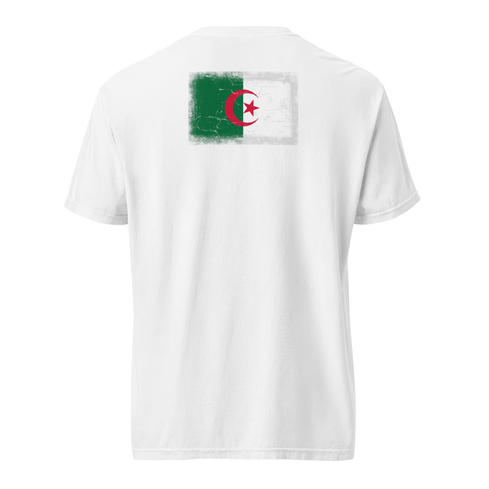 Algeria Flag Tee — Back — White