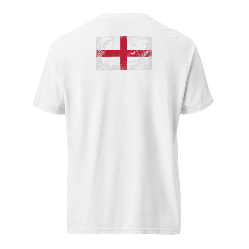 England Flag Tee — Back — White