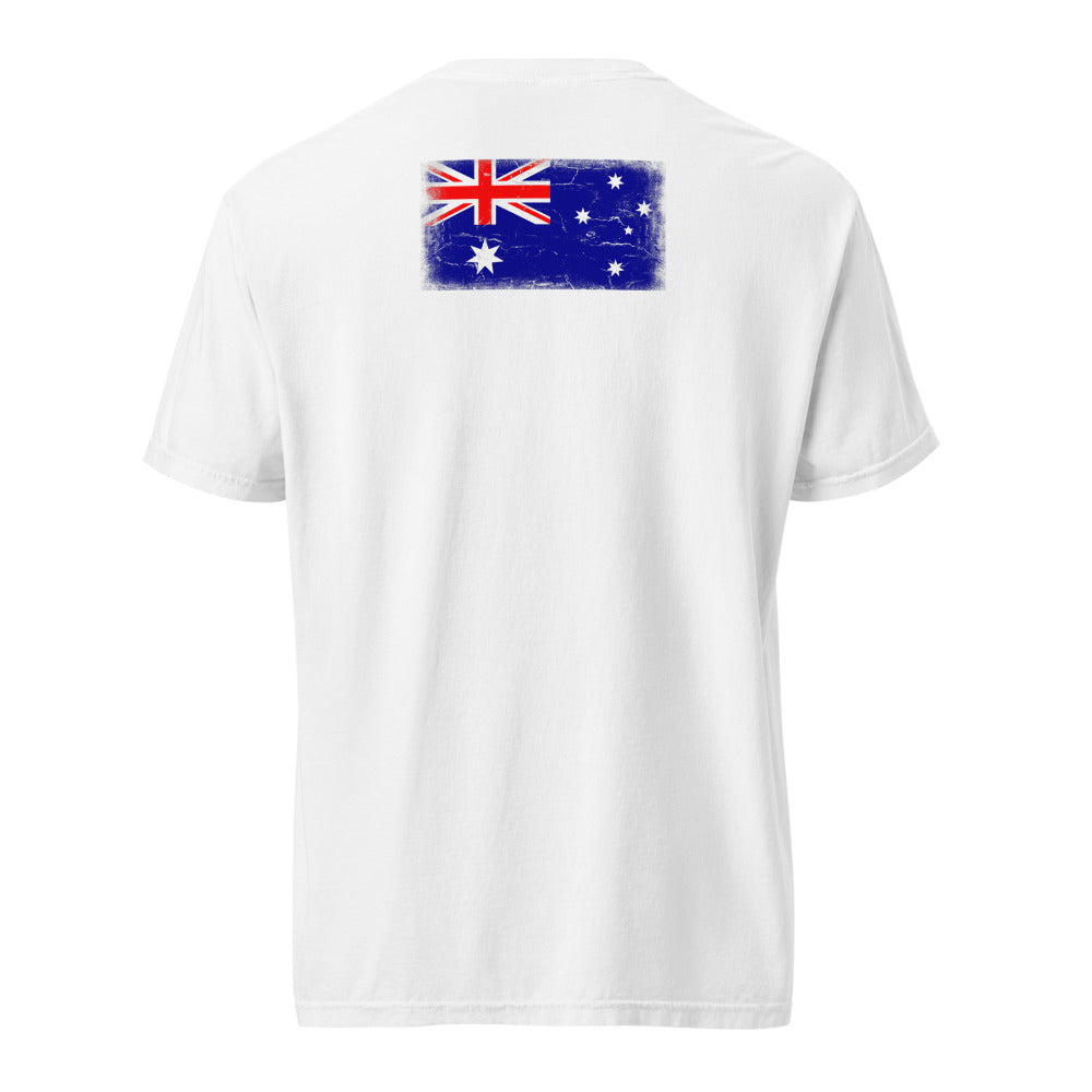 Australia Flag Tee — Back — White