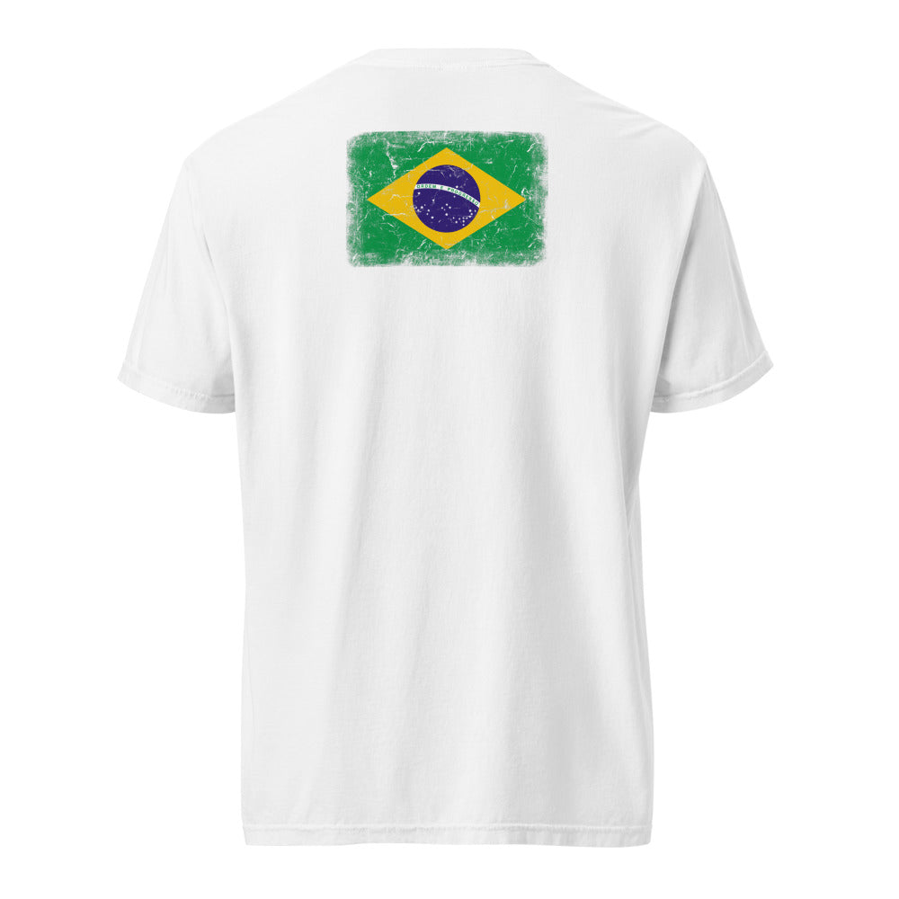 Brasil Flag Tee — Back — White