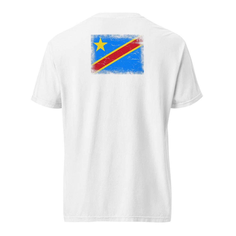 Congo Flag Tee — Back — White