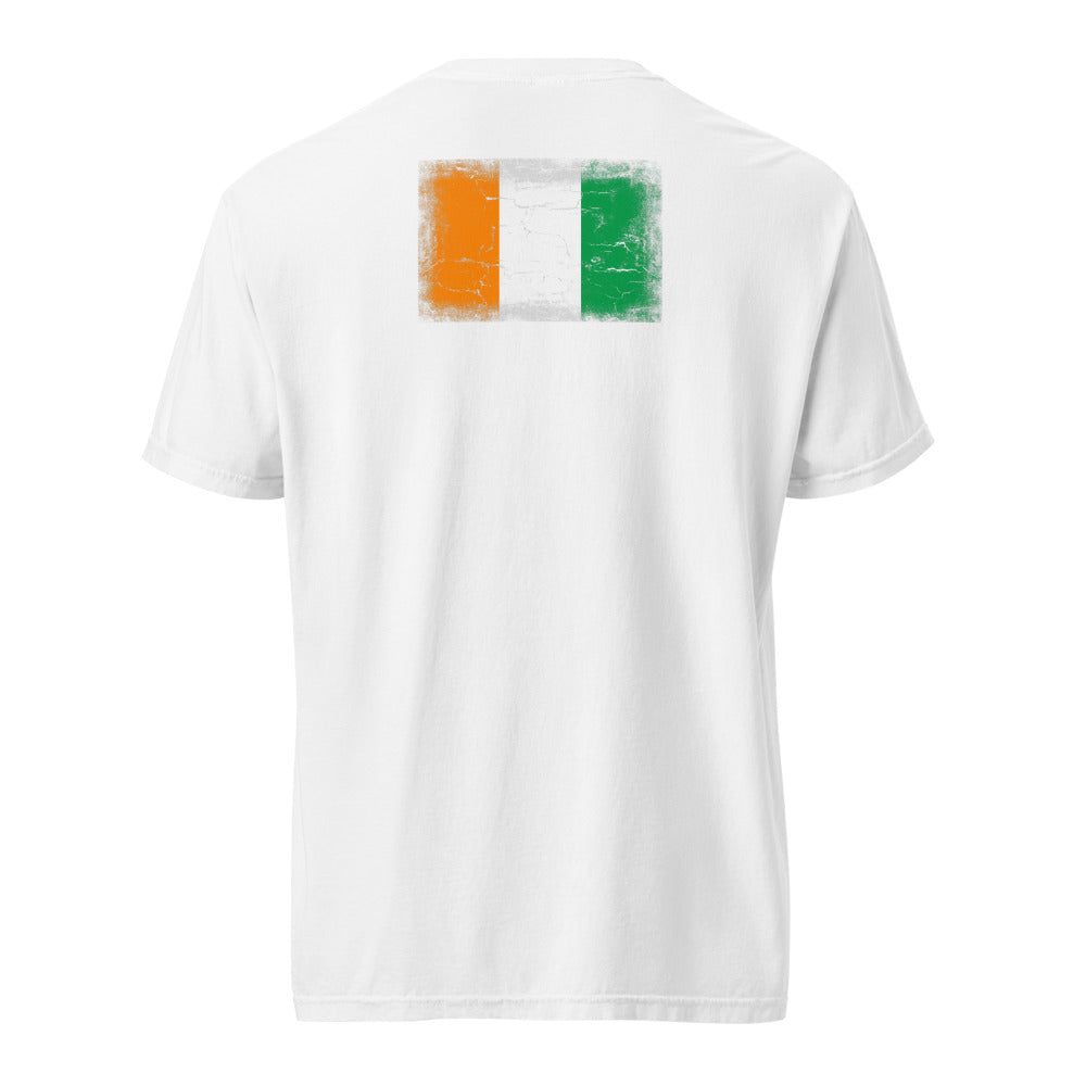 Côte d'Ivoire Flag Tee — Back — White