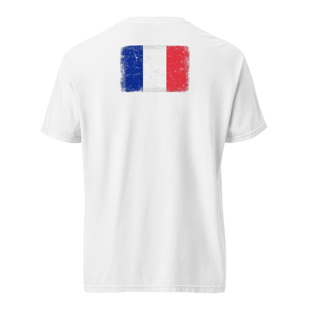 France Flag Tee — Back — White