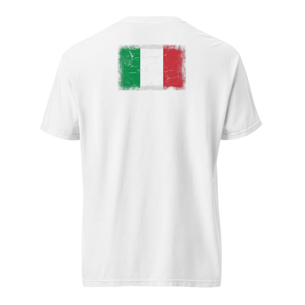 Italy Flag Tee — Back — White