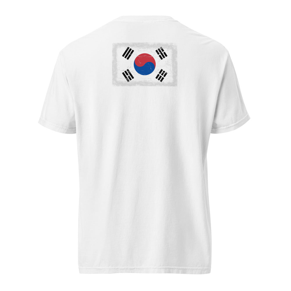 South Korea Flag Tee — Back — White