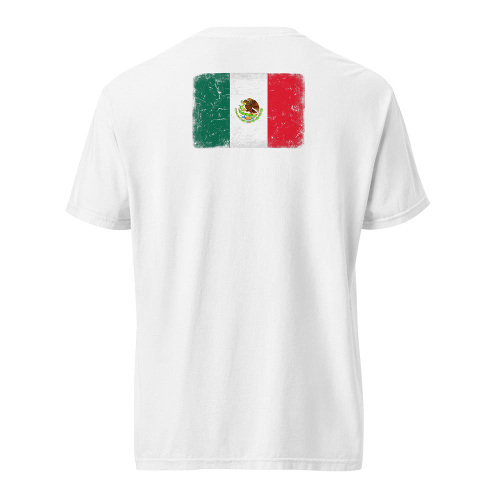 Mexico Flag Tee — Back — White