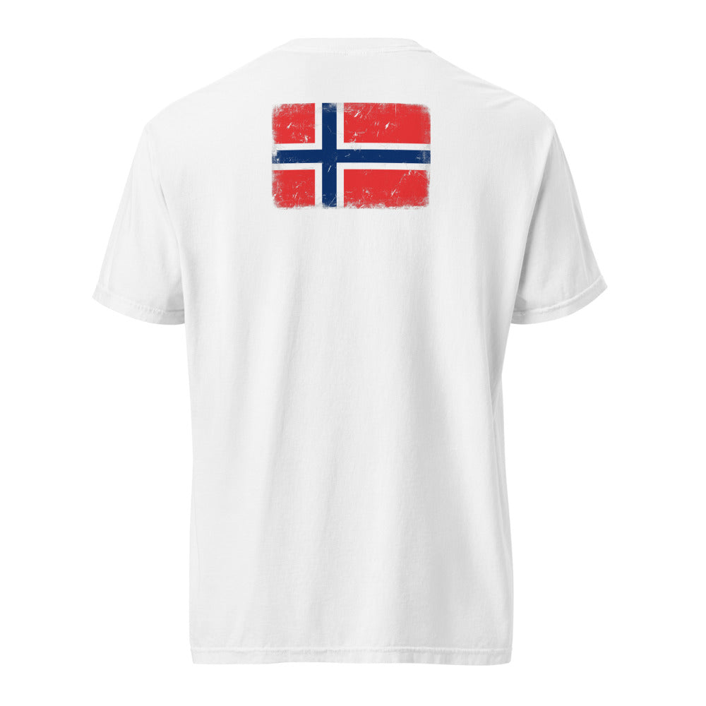 Norway Flag Tee — Back — White