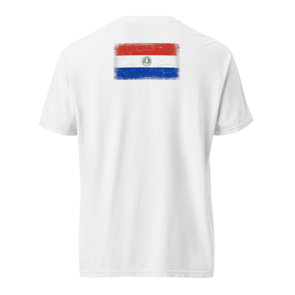 Paraguay Flag Tee — Back — White