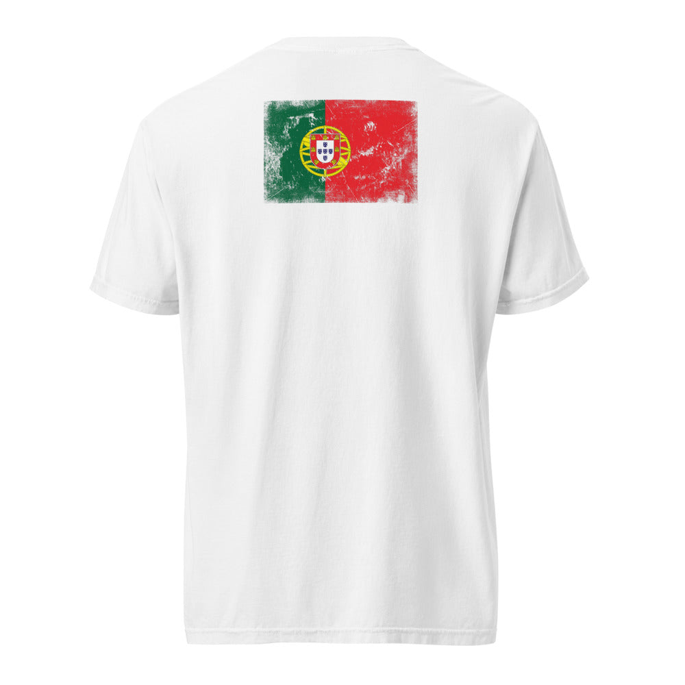 Portugal Flag Tee — Back — White