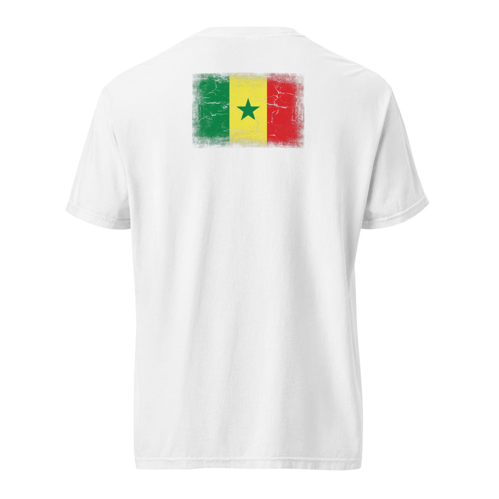 Senegal Flag Tee — Back — White