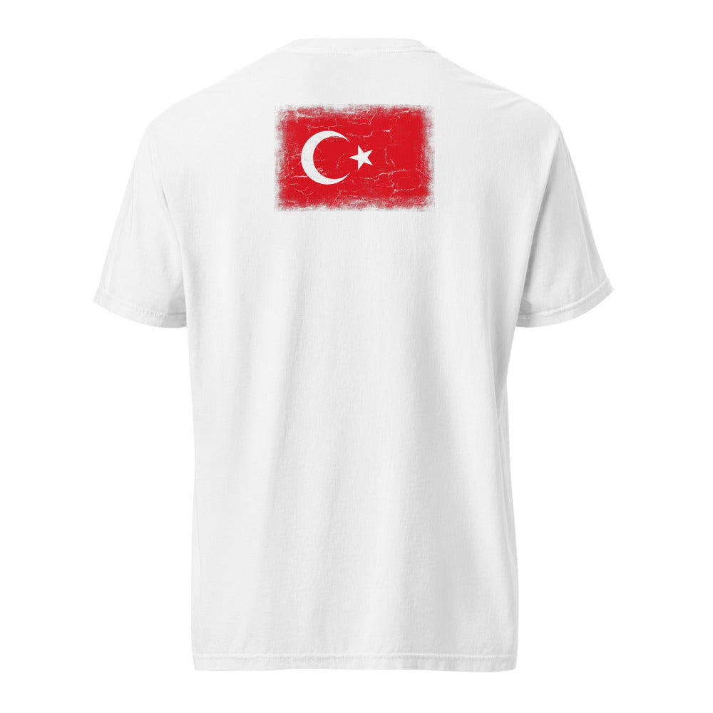Türkiye Flag Tee — Back — White