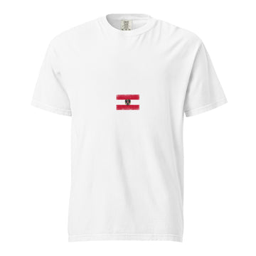 Austria Flag Tee | Minimal | Vexillum